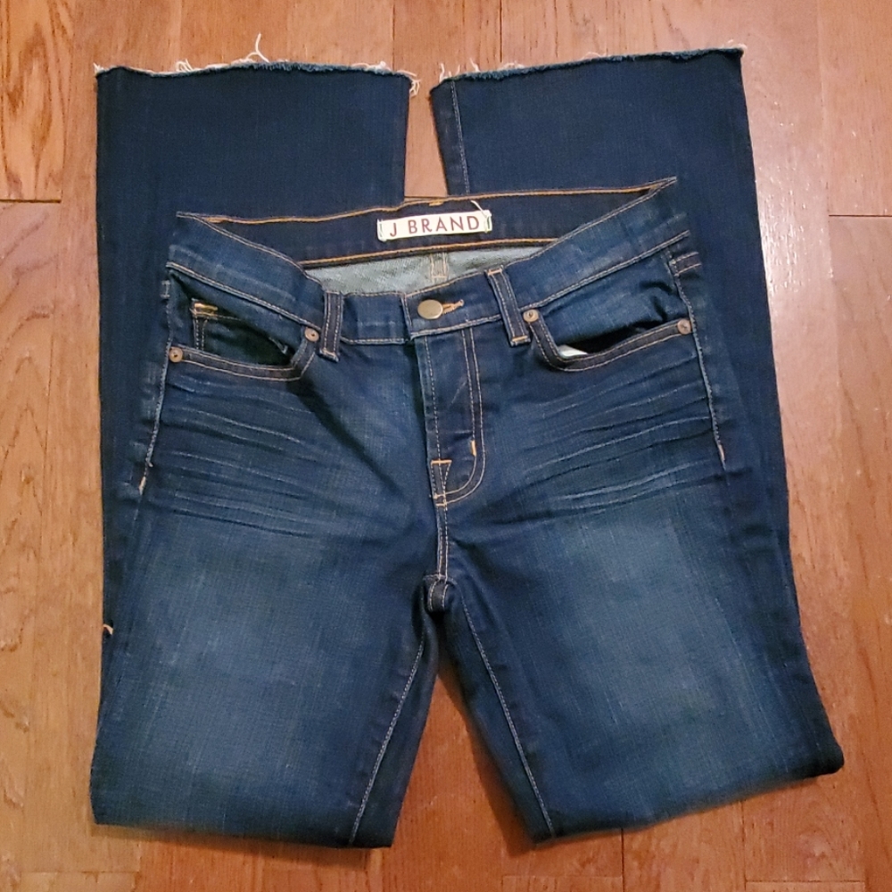 J Brand Boot Leg Raw Hem Jean's Bootcut